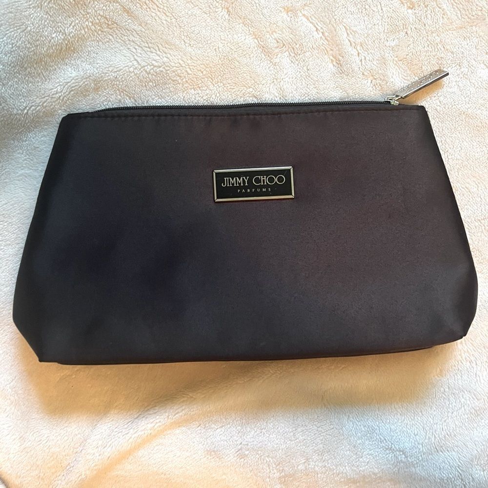 Jimmy Choo cosmetic Parfums Toiletry
Case travel Dopp Case Black Satin/Silver